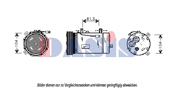 AKS DASIS Kompressori, ilmastointilaite 850541N